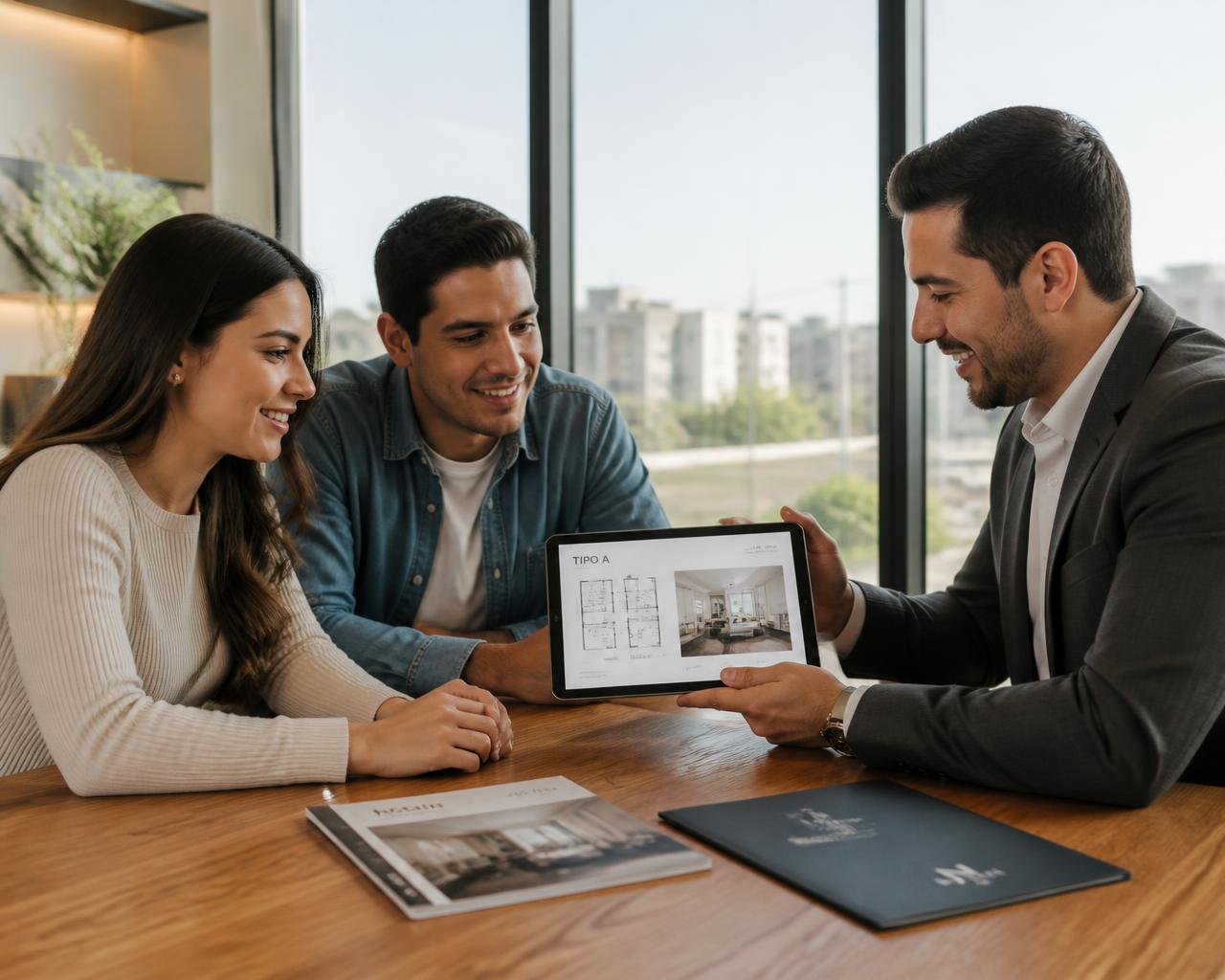 Asesoría inmobiliaria personalizada de RAIFI con una pareja